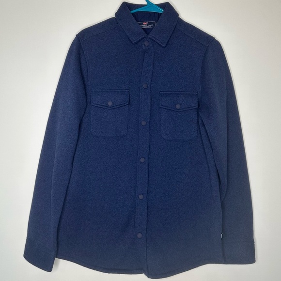 Vineyard Vines Sweater Fleece Shirt Jacket Small - Picture 4 of 16